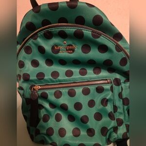 Kate Spade Green Polka Dot Mini Backpack NWT